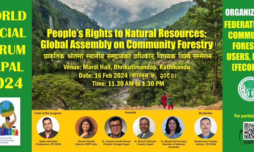 People’s Right to Natural Resources: Global Assembly on Community Forest